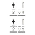 thumbnail image 1 of Greeniant Convertidor de adaptador de freno V-Brake a C, estante de extensión, bicicleta de carretera plegable Type1 NO1, 1 of 1