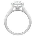 thumbnail image 5 of Unique Moments 1.50 ct Lab Grown Diamond Cushion Halo Engagement Ring in 14K White Gold, 5 of 5
