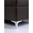 thumbnail image 4 of Furniture of America Tufted Transitional Fabric Torna Chaise, Gray, 4 of 5