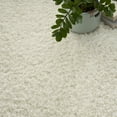 thumbnail image 6 of Nourison Lush Shag Modern & Contemporary Ivory 5'3" x 7'3" Area Rug, (5x7), 6 of 8