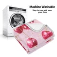 thumbnail image 6 of 60x80 inch Crystal Fleece & Arctic Fleece Blanket Soft Bed Throws for Home or Camping Watercolor Sparkling Cherries, 6 of 7