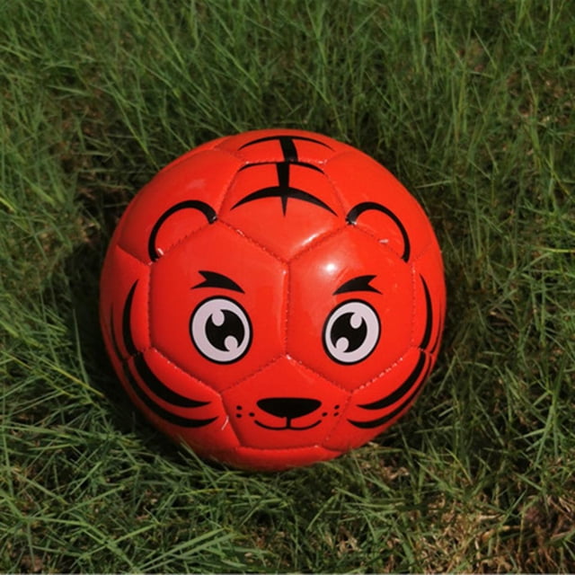 Balón de fútbol para niños, tamaño 2, balón deportivo para niños diseño de dibujos animados pelota recreativa interior al aire libre para niños, niños rojo Soledad Balón de fútbol para niños