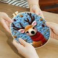 thumbnail image 4 of xaoyunyn Wool Painting Kit with Embroidery Frame-DIY Needle Felting Supplies for Beginners,Step-by-Step Guide,Creative Craft Gift for Home Decor or Gifting,Non-finished Goods,Color 1, 4 of 5