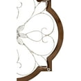 thumbnail image 4 of Sintosin Vintage Metal Scroll Wall Decor 22", Hanging Farmhouse Distressed White Wrought Iron Wall Decor, Wood Frame and Metal Flower, Metal Wall Art Decor for Living Room Entryway Hallway, 4 of 9
