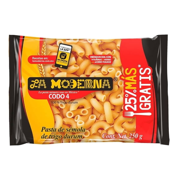 Sopa La Moderna codo No.4  250 g