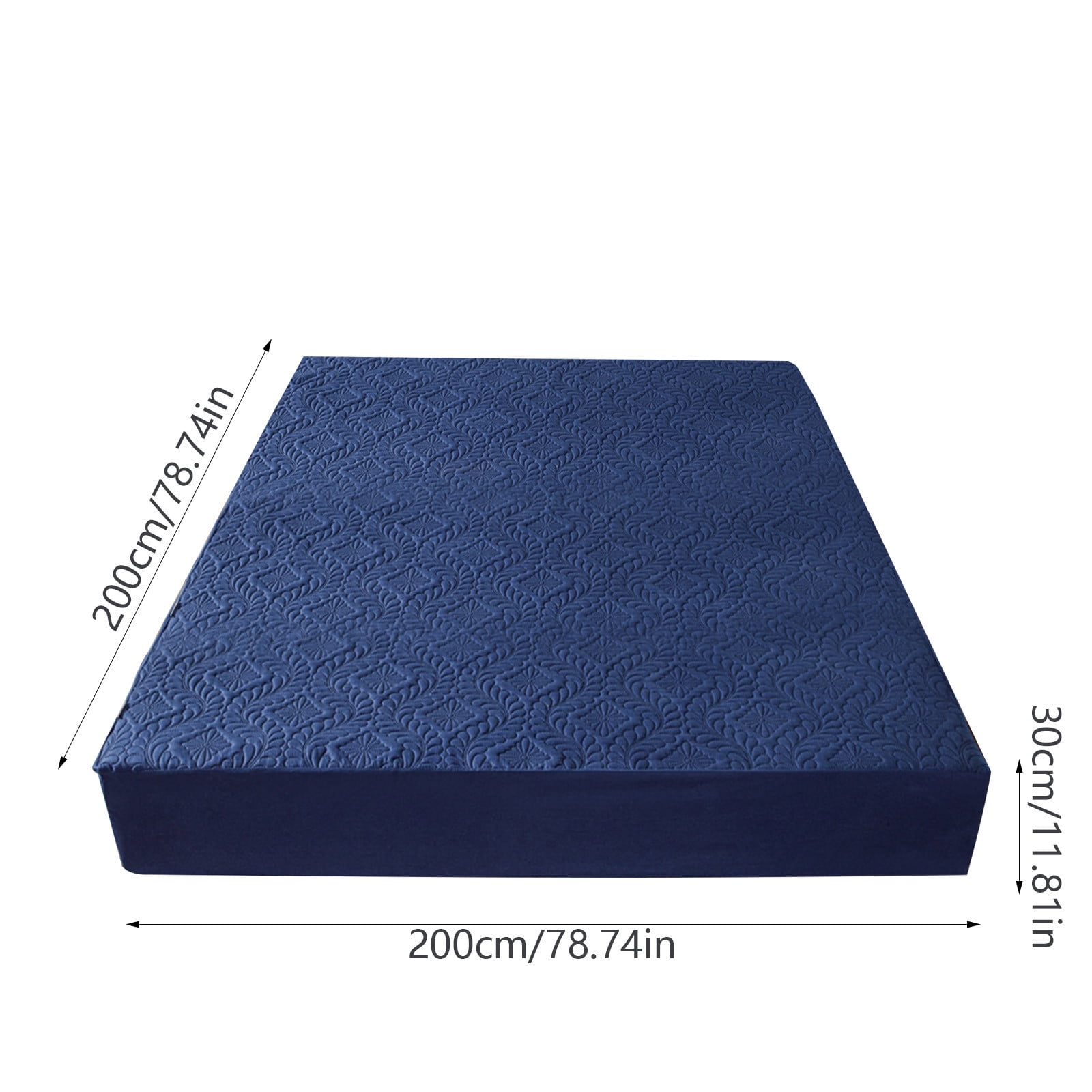 Waterproof Mattress Protector Laminated Bed Cover 6.6Ft x 6.6Ft, Watertight Breathable Hypoallergenic Easy Clean Mattress Encasement, Bedroom Home Bedding Guest Room Hotel Bed Hat Mattress Cover