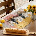 thumbnail image 5 of Placemat Horse Oil Painting Placemats for Dining Table Abstract Yellow Pink Washable Table Mats for Party Kitchen Dining Decoration, 5 of 7