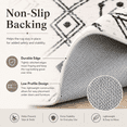 thumbnail image 2 of Junovo 8'x10'Beige Washable Non-Slip Low Pile Moroccan Geometric Area Rug for Living Room, 2 of 3