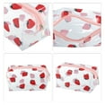 thumbnail image 3 of 1 Pc Bolsa de Maquillaje Transparente para Mujeres para Vacaciones y Viajes de Negocios Rojo, 3 of 4
