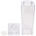 thumbnail image 3 of 2 Pcs Clear Milk Carton Water Bottle Milk Bottle Water Bottle Plastic 500Ml Milk Box Juice Bottle For Outdoor Portable Cute Cup Portable Reusable, 3 of 5