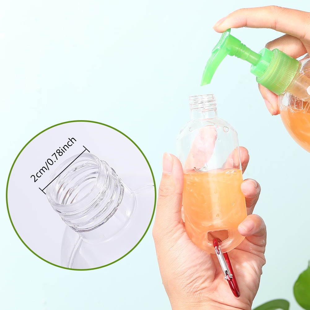 ZHUOEEDAAY Wiederbefüllbare Reiseflaschen – 4er Set, 30 Ml, Auslaufsicher Mit Leder-Keychain