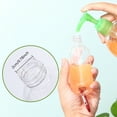 thumbnail image 3 of 10 Pcs 50ml Refillable Bottles with Hook Carabiner Belt Clip,Travel Containers Transparent Empty Plastic Bottles Liquid Containers for Shampoo Conditioner Lotion Toiletries, 3 of 7