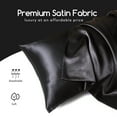 MR&HM Satin Pillow Case, 2 Pack Satin Queen Silk Pillowcase for Hair