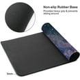 thumbnail image 6 of Extended Large Mouse Pad, XL Gaming Mousepad 31.5 x 11.8 Inch, Big Computer Keyboard Desk Pad, Waterproof Mouse Mat with Stitched Edges and 3mm Thick Long Non-Slip Base for Office Gaming, Galaxy, 6 of 6