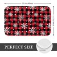 thumbnail image 2 of Yiaed Buffalo Plaid Snowflakes Print Flannel Doormat Mat Outdoor Indoor Door Mats,Welcome Matt Outdoor Front Door Mat Doormat Outdoor Mat Outdoor Mat,16"x24", 2 of 7