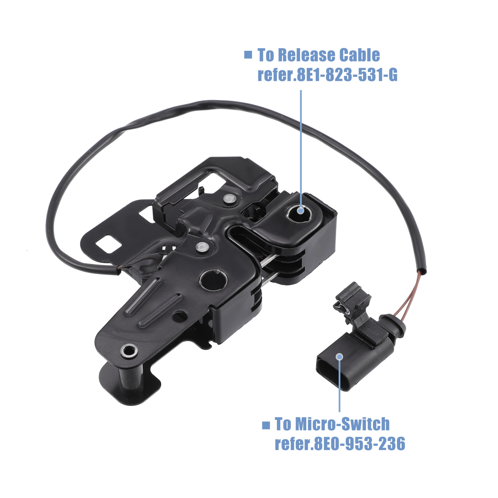 Unique Bargains Car Hood Latch Lock Assembly Replacement for Audi A4 S4 RS4