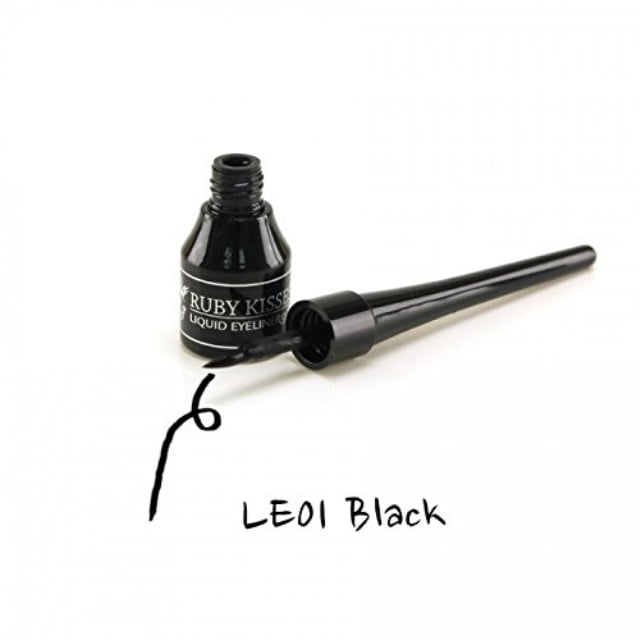 ruby kisses liquid eyeliner (le01 black)