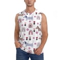 thumbnail image 2 of Goofa Cute Dog Printed Men's Sleeveless T-Shirt - Athletic Gym Workout Tank Top for Men - Moisture-Wicking, UPF 30+ Quick-Dry Muscle Tee-Medium, 2 of 8