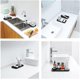 thumbnail image 4 of Silicone Sponge Holder Kitchen Sink Storage Tray Dish Rack Soap Dispenser, Brush Spoon Holder, Dishwashing Accessories - Black, 4 of 4