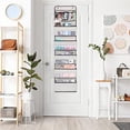 thumbnail image 6 of Over The Door Organizer Storage 6 Layers, Wall Mount Hanging Organizer with 5 Large Pocket Organizers and 3 Small Pockets for Baby Essentials, Toys, Cosmetics, and Sundries (Beige, 1 Pack), 6 of 7