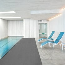 S-shaped Hollow PVC Drainage Mat 16.4*2.95ft Free DIY Grey PVC Floor Mat, Indoor and Outdoor Non-slip Mat