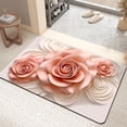 thumbnail image 1 of Tyidzon Front Door Mat Flower Pattern Diatomaceous Earth Bath Mat Bathroom Water Absorption Slip Resistance Easy Clean Floor Mat Clearance!, 1 of 5