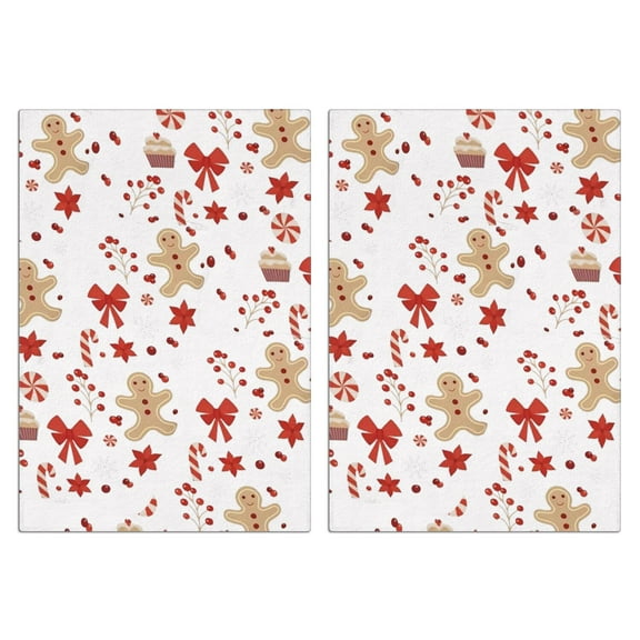 Christmas Kitchen Towels Set Of 2 - 18x26 Inch Ultra Absorbent Dish Towels, Soft Drying Hand Towels for Cooking, Baking & Decor, Spring/Summer Home Aesthetic.