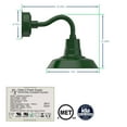 thumbnail image 2 of Cocoweb 12 inch Vintage LED Wall Light in Green with Chic Arm, 2 of 6