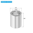 thumbnail image 2 of M8 Aluminum Spacer,5 Pcs Metal Spacer Aluminum 5/16"ID X1/2"OD X5/8"L Screw Standoff Round for 5/16" or M8, Silvery, 2 of 5