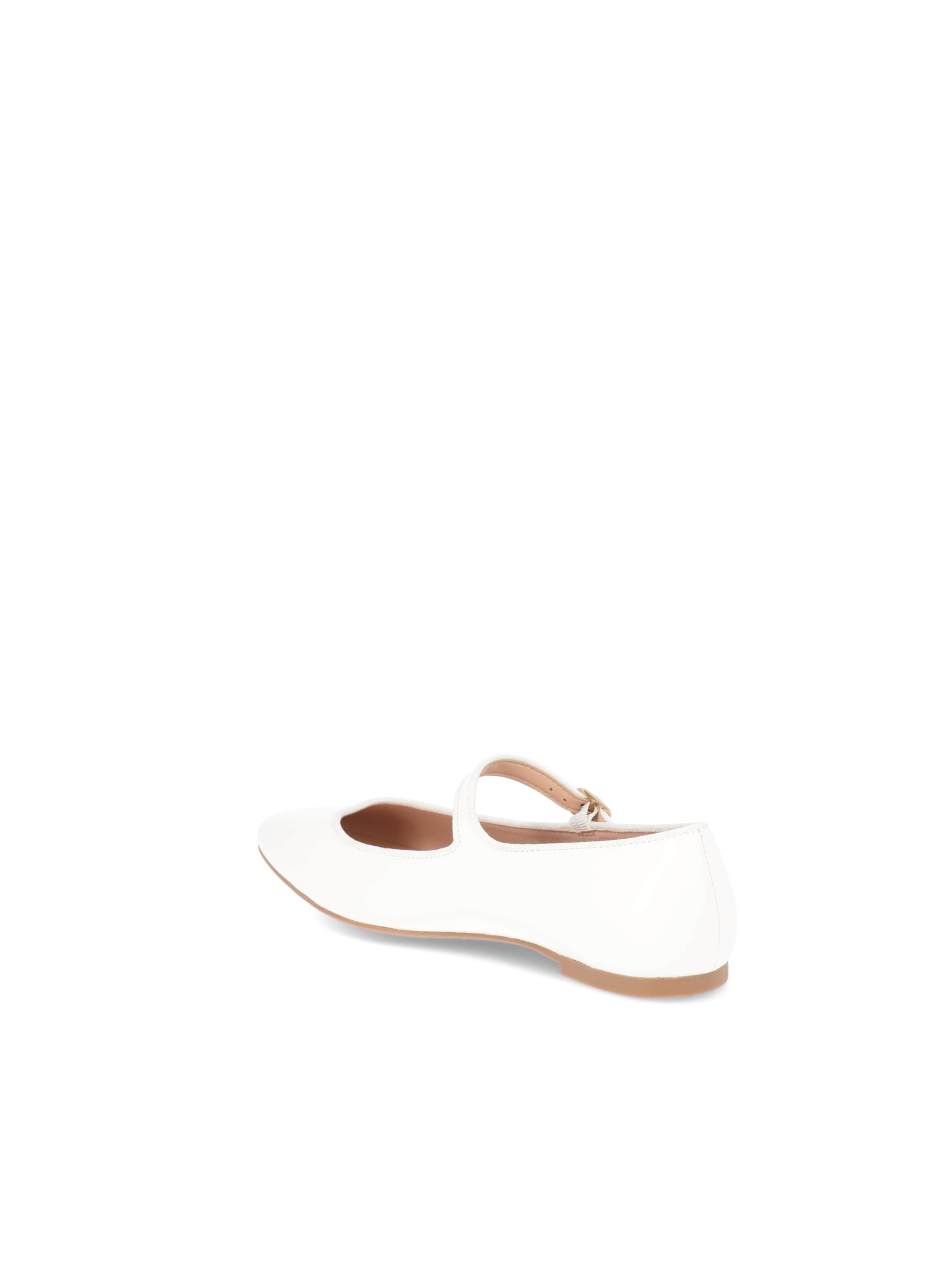 Time and Tru Women's Faux Leather Mary Jane Flats, Wide Width Available
