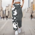 thumbnail image 1 of WILLBEST Pantalones Casuales para Mujer, Cómodos Pantalones Deportivos con Estampado de Halloween, Cintura Elástica Suave, Ideales para Uso Diario y Relajación 14 Chica, 1 of 4