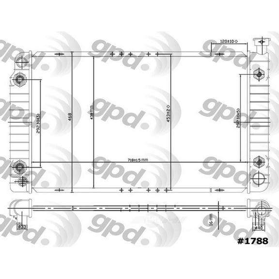 Radiator Fits select: 1996-1998 CHEVROLET GMT-400, 1996-1998 GMC SIERRA