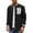 Pure Black, variant on COOFANDY Varsity Jacket Men Black Letterman Jacket B Bomber Jacket Winter Baseball Wool Jacket