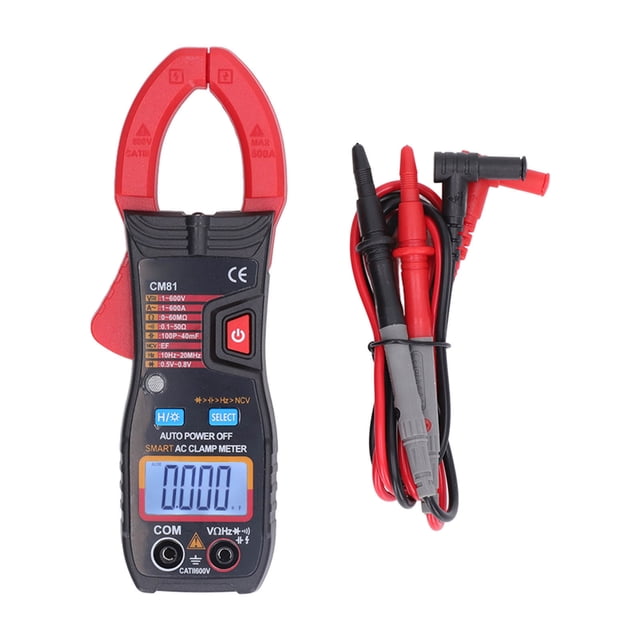 Pinza amperimétrica de CA, pinza amperimétrica digital Pinza amperimétrica digital multifuncional Multímetro de rango automático Diseño de última generación NikouMX herramienta