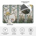 thumbnail image 4 of Vintage Floral Doormat Outdoor Entrance 24"x36", Retro Abstract Art Summer Flowers Watercolor Absorb Moisture Dirt Door Mats, Non-Slip Rubber Backing Floor Mats Indoor, Low-Profile Front Door Rugs, 4 of 9
