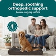 thumbnail image 3 of FurHaven Pet Dog Bed | Orthopedic Ultra Plush Luxe Lounger Pet Bed for Dogs & Cats, Chocolate, Jumbo, 3 of 10