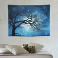 thumbnail image 4 of ONETECH  Galaxy Tapestry Wall Hanging Stars Blue Sky Wall Tapestry Tree Night Sky Wall Art for Bedroom Home Dorm Decor, 4 of 7