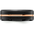thumbnail image 3 of Chisel Stainless Steel Brushed and Polished Black and Rose IP-plated 8.2mm Band - Ring Size 12.0, 3 of 7