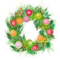 thumbnail image 2 of Pinto, Patricia 12x12 White Modern Wood Framed Museum Art Print Titled - BoHoHo Wreath, 2 of 4