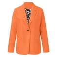 thumbnail image 2 of VBARHMQRT Sweatshirt Blazers for Women Casual Ladies' Solid Color Slim Fit One Button Middle Sleeve Leisure Suit Jacket Blazer for Women Plus Size Green Sequin Blazer for Women, 2 of 4