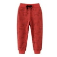 thumbnail image 2 of Vunhao Boys Sweatpants, Casual Relaxed Fit Drawstring Jogger Boys Pants on Clearance Red Size 7 T, 2 of 9