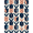 Blue, Pattern 3, variant on ODIKA 4'x6' Machine Washable Non-Slip Area Rug, Graphic Orange High Traffic Rug, Orange, 1266204
