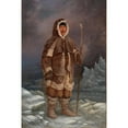 thumbnail image 2 of Antonio Zeno Shindler 17x24 Gold Ornate Framed and Double Matted Museum Art Print Titled - Eskimo Man (ca. 1893), 2 of 4