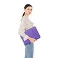 thumbnail image 6 of Mosiso 15.4" 15.6" Polyester Laptop Sleeve Bag for MacBook Dell HP Lenovo Acer Asus, Water Repellent Notebook Bag Case Cover, Ultra Violet, 6 of 6