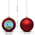 thumbnail image 2 of Simpsons Christmas Balls Ornaments Decoration Xmas Tree Hanging Ornament Pendant for Home Indoor Holiday Party Decor 2PCS, 2 of 8