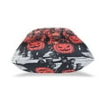 thumbnail image 4 of Halloween Red Devil and Pumpkin Throw Pillow Covers 18x18 Inch 2 Packs Decorative Square for Living Room Couch Bed Sofa, 4 of 6