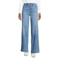thumbnail image 3 of Lands' End Women's Recover High Rise Wide Leg Blue Jeans, 3 of 3