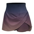 thumbnail image 4 of cllios Women's Summer Pleated Tennis Skirts Athletic Stretchy Short Yoga Fake Two Piece Trouser Skirt Shorts for Women 2023, 4 of 6