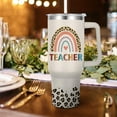 thumbnail image 2 of Teacher Tumbler Appreciation Present -Teacher Water Bottle 40 Oz-Thank You Present for Women Teachers, Back To School, Birthday, Retirement, 2 of 6