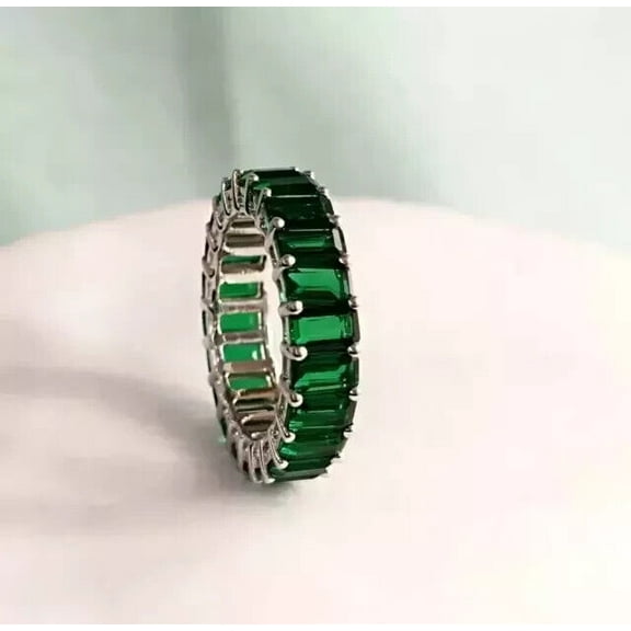 1.00Ct Round Cut Lab-Created Diamond Women's Nail Design Ring 14k Yellow Gold Plated Silver